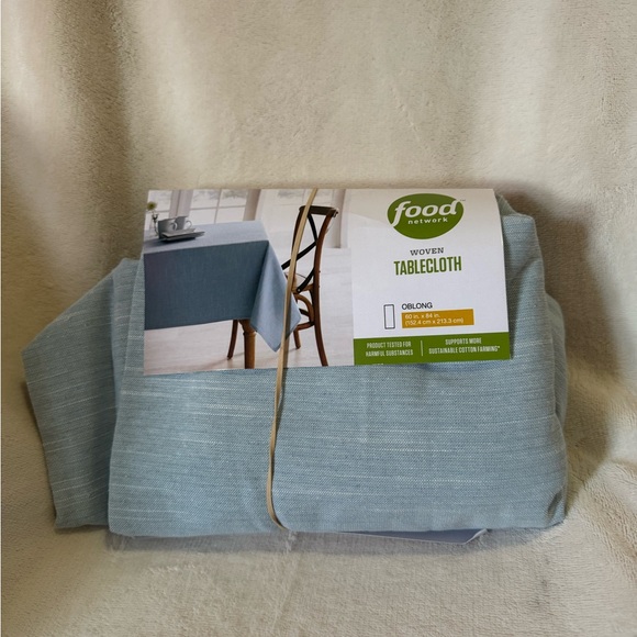 Food network woven linen oblong tablecloth - Picture 1 of 6